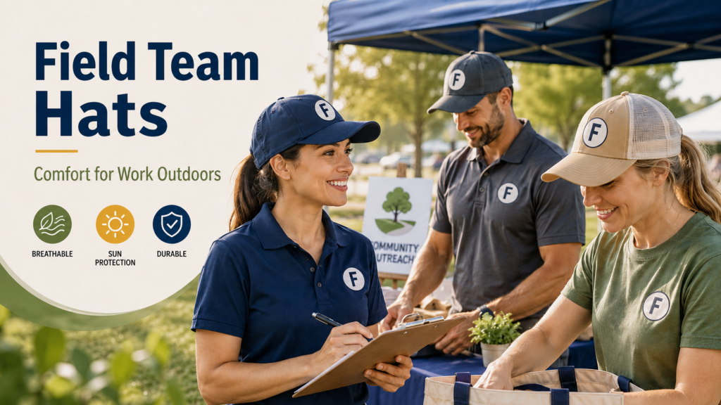 Custom Hats for Field Teams: Details That Matter Outside the Office